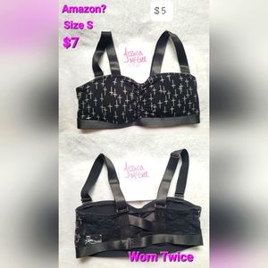 S Black Cross Tube Top